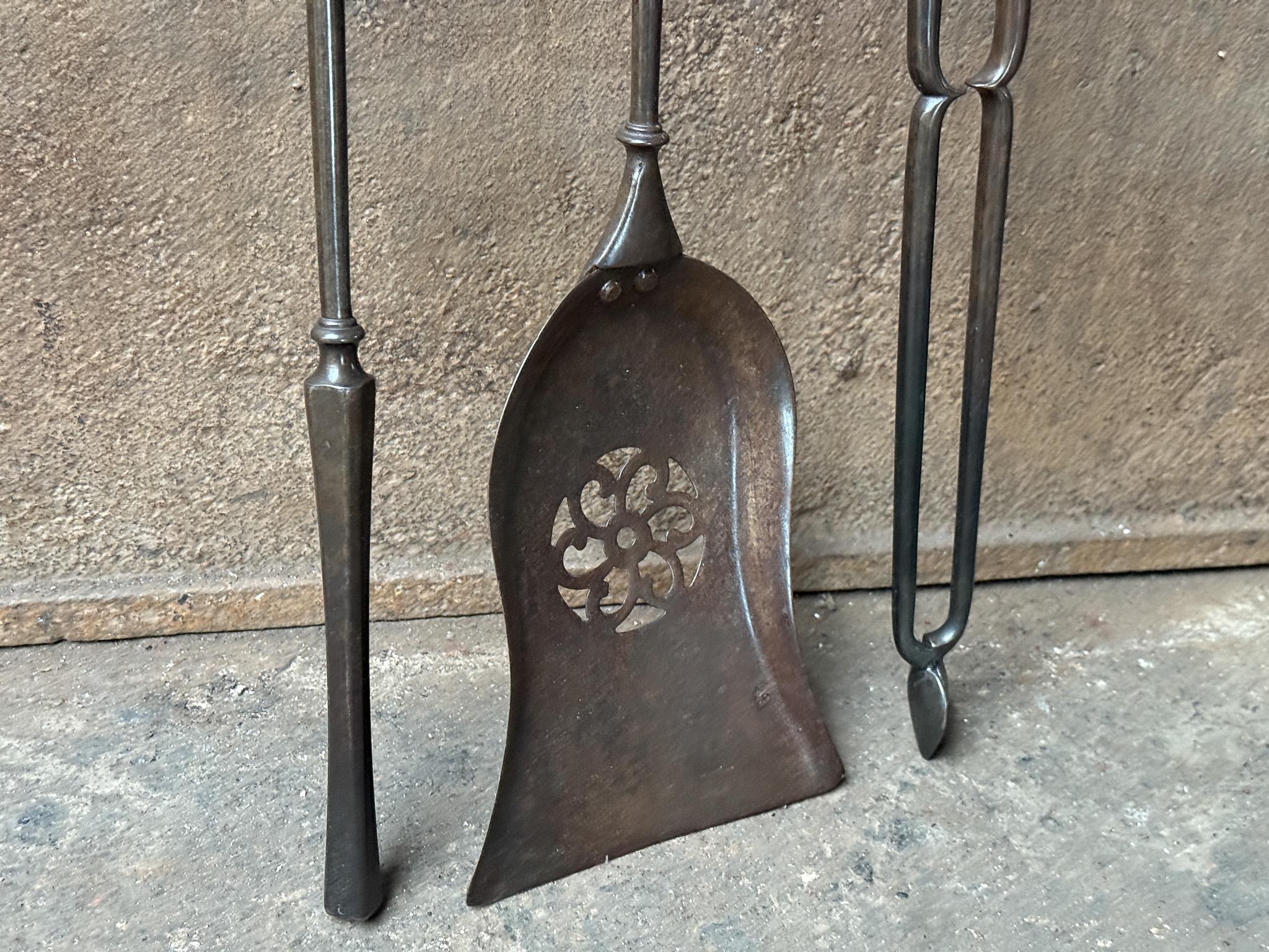 Outils ou outils de cheminée géorgiens anglais anciens, 18e - 19e siècle en vente 11