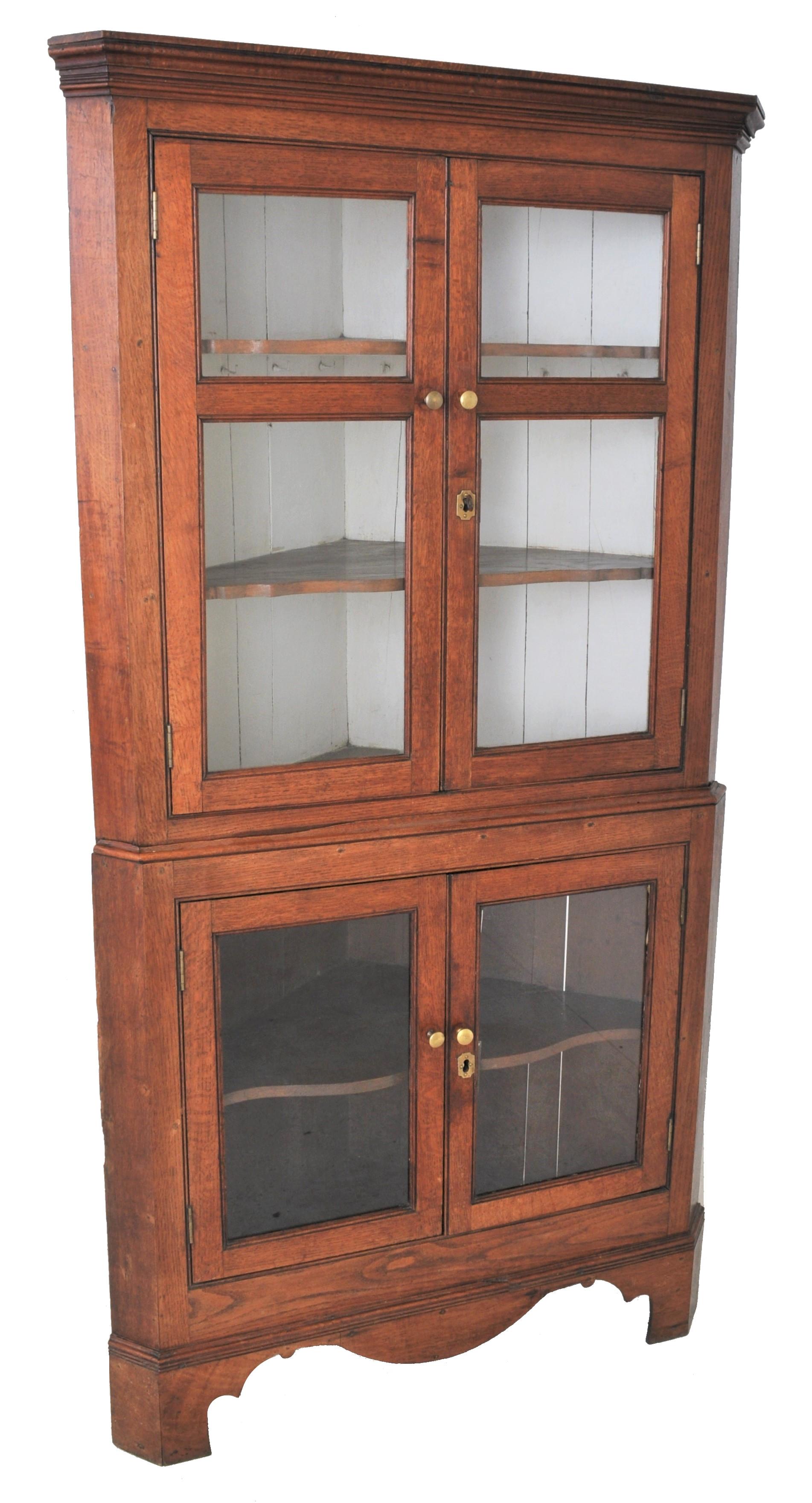 antique oak corner cabinet for sale