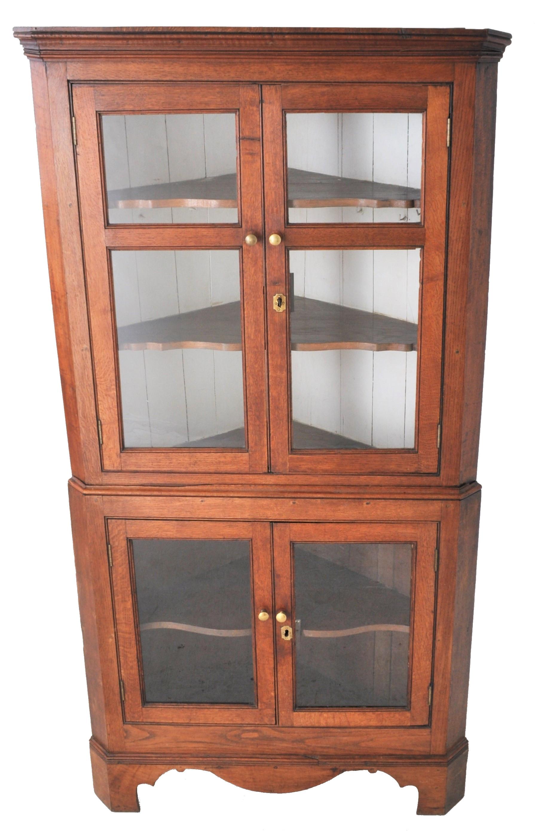 georgian corner cabinet