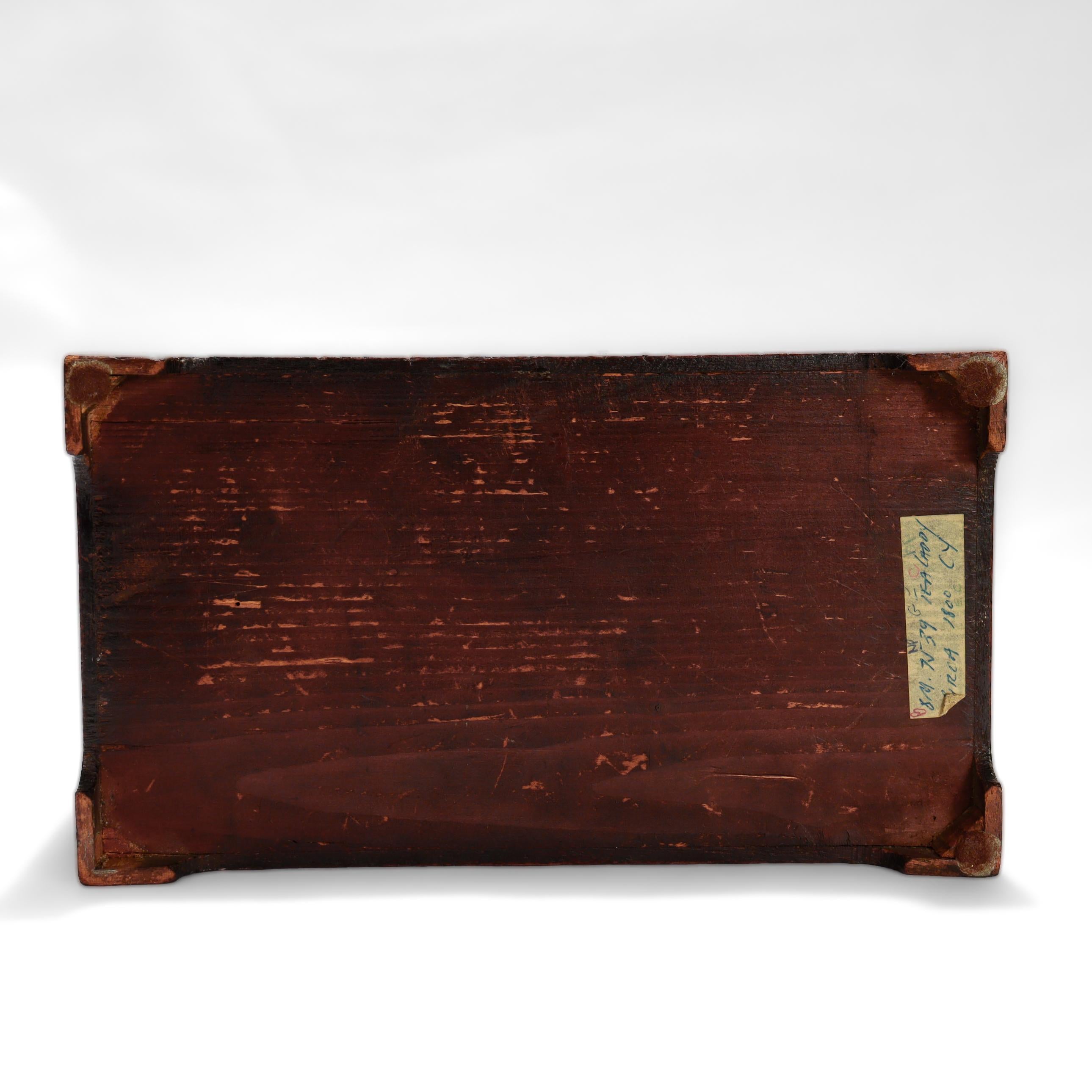 Boîte à thé antique anglaise géorgienne III en acajou en vente 5