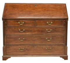 Antique English Georgian Mahogany Bureau Desk