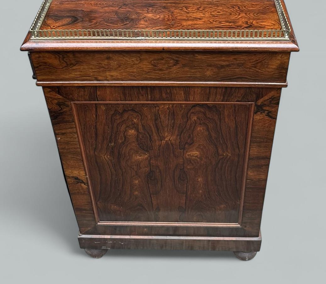 Antique English Regency Mahogany Davenport Writing Desk Occasional Side Table in vendita 1