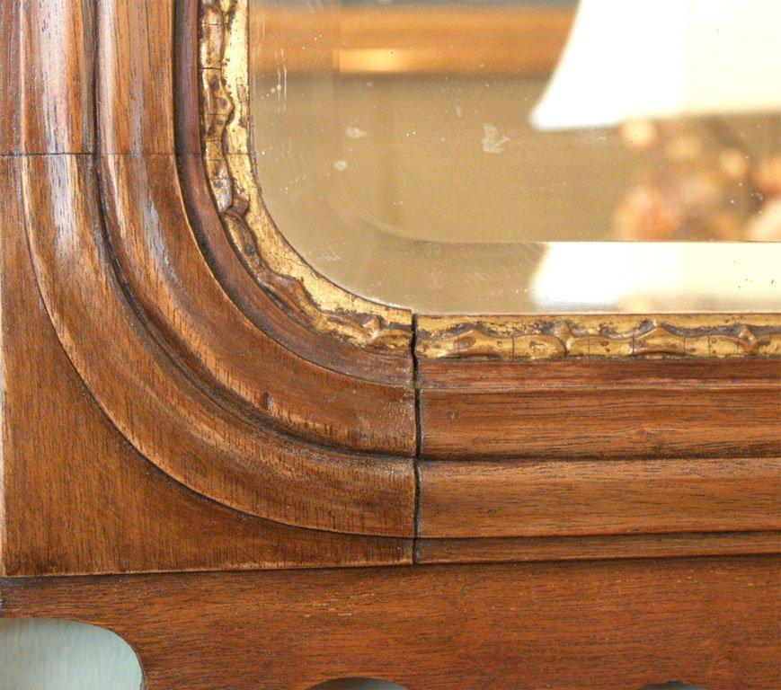 Antique English Georgian Mahogany Mirror 2