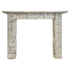 Antique English Georgian Marble Fireplace Mantel