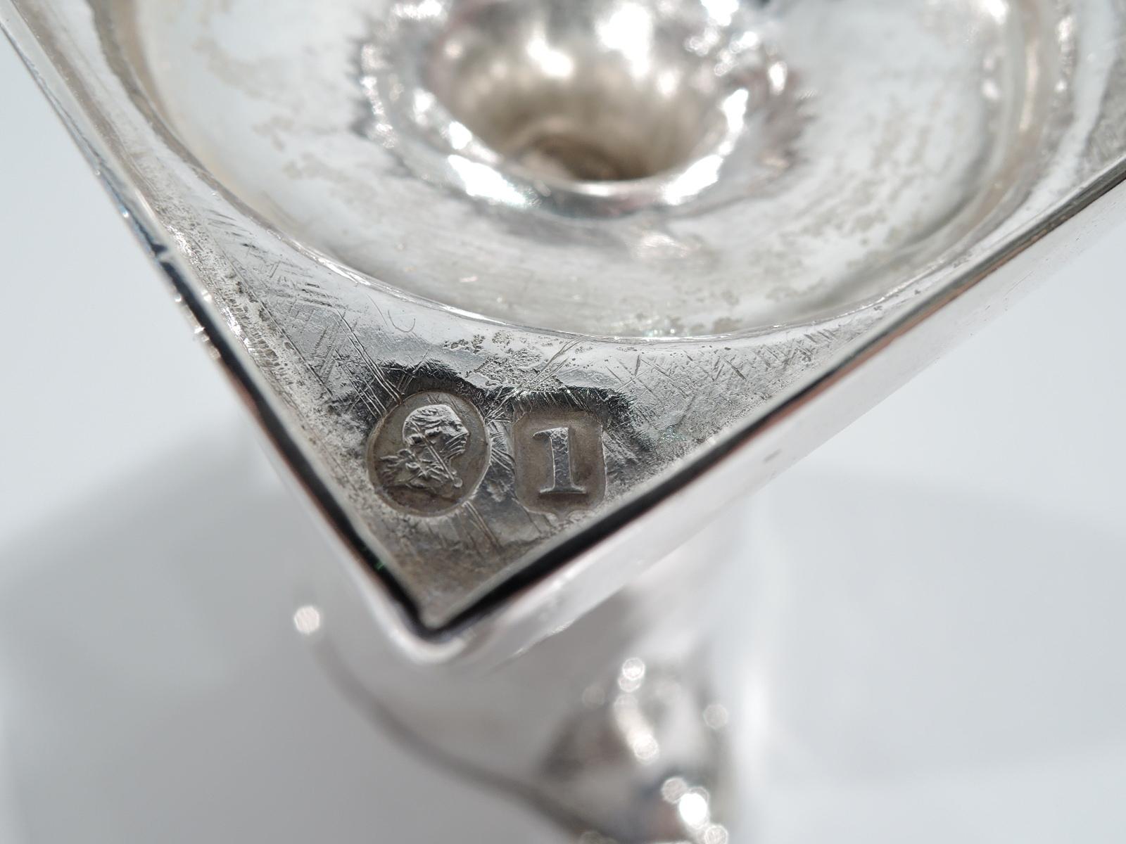 Antique English Georgian Neoclassical Sterling Silver Creamer 1
