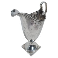 Antique English Georgian Neoclassical Sterling Silver Creamer