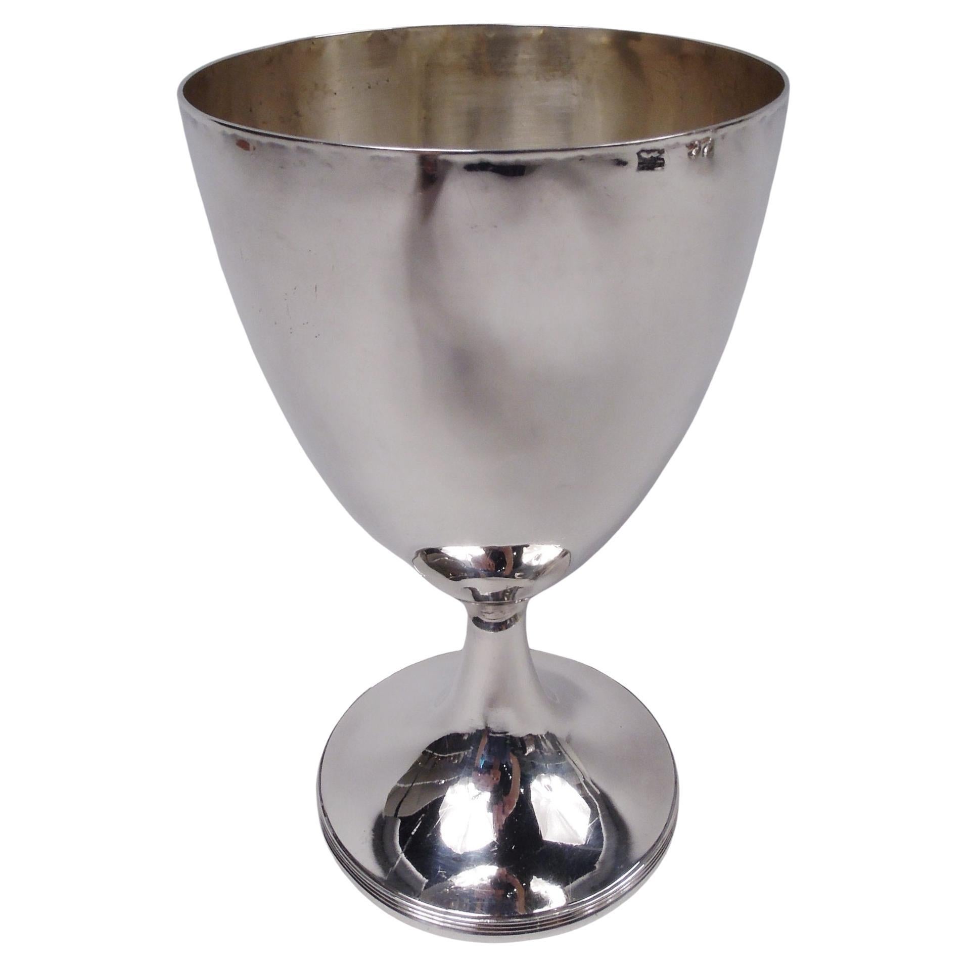 Antico calice inglese georgiano neoclassico in argento sterling, 1798