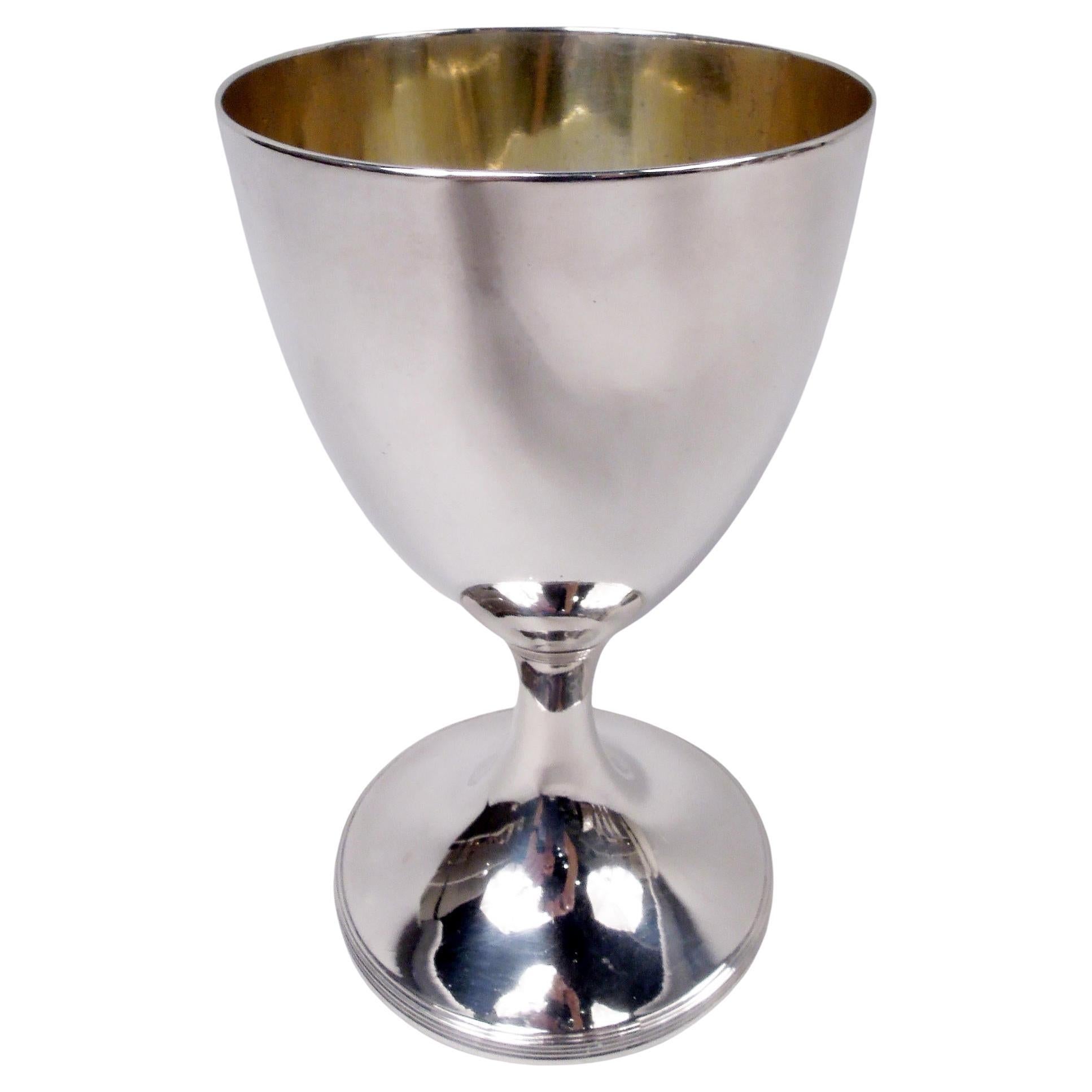 Antico calice inglese georgiano neoclassico in argento sterling, 1803
