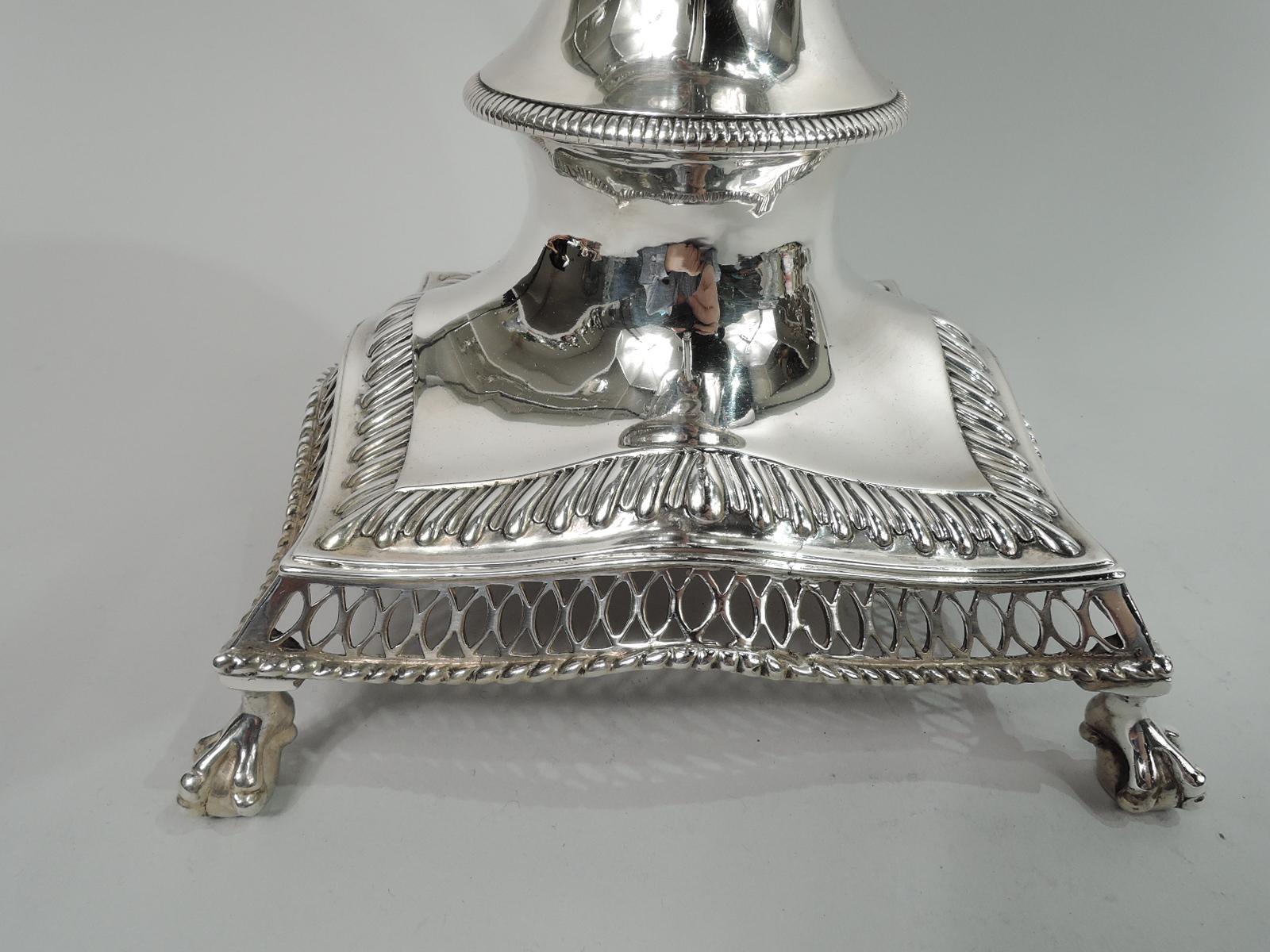Antique English Georgian Neoclassical Sterling Silver Tea Urn 3