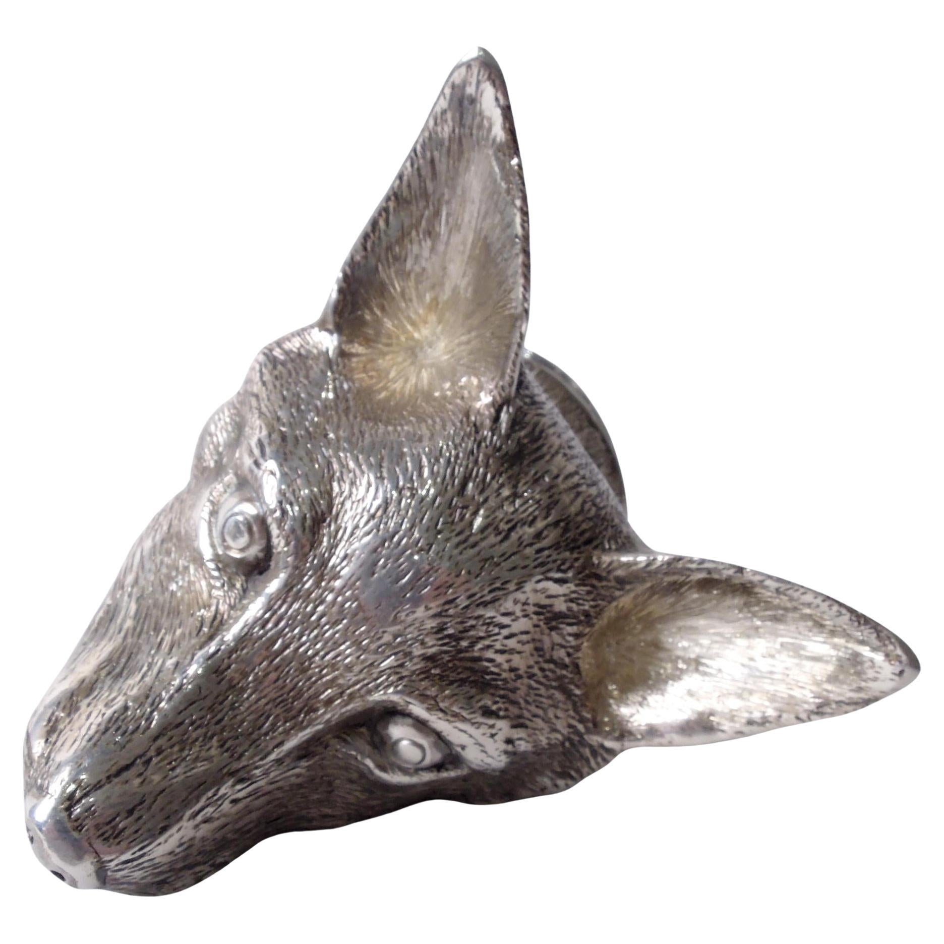 Ancienne coupe à étrier en forme de tête de renard de style anglais géorgien et régence, 1832