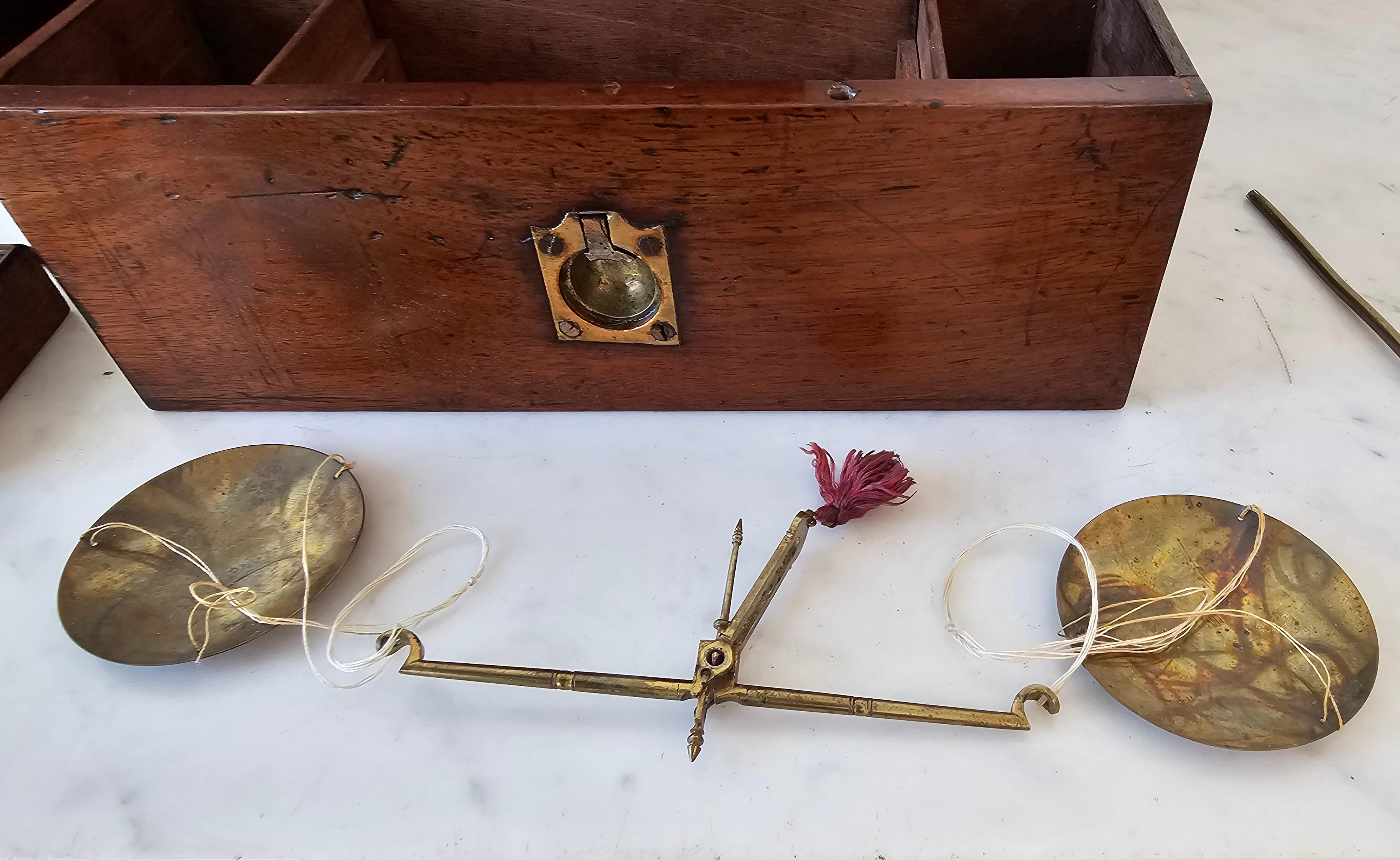 Antique English Georgian Regency Period Mahogany Apothecary Box 8