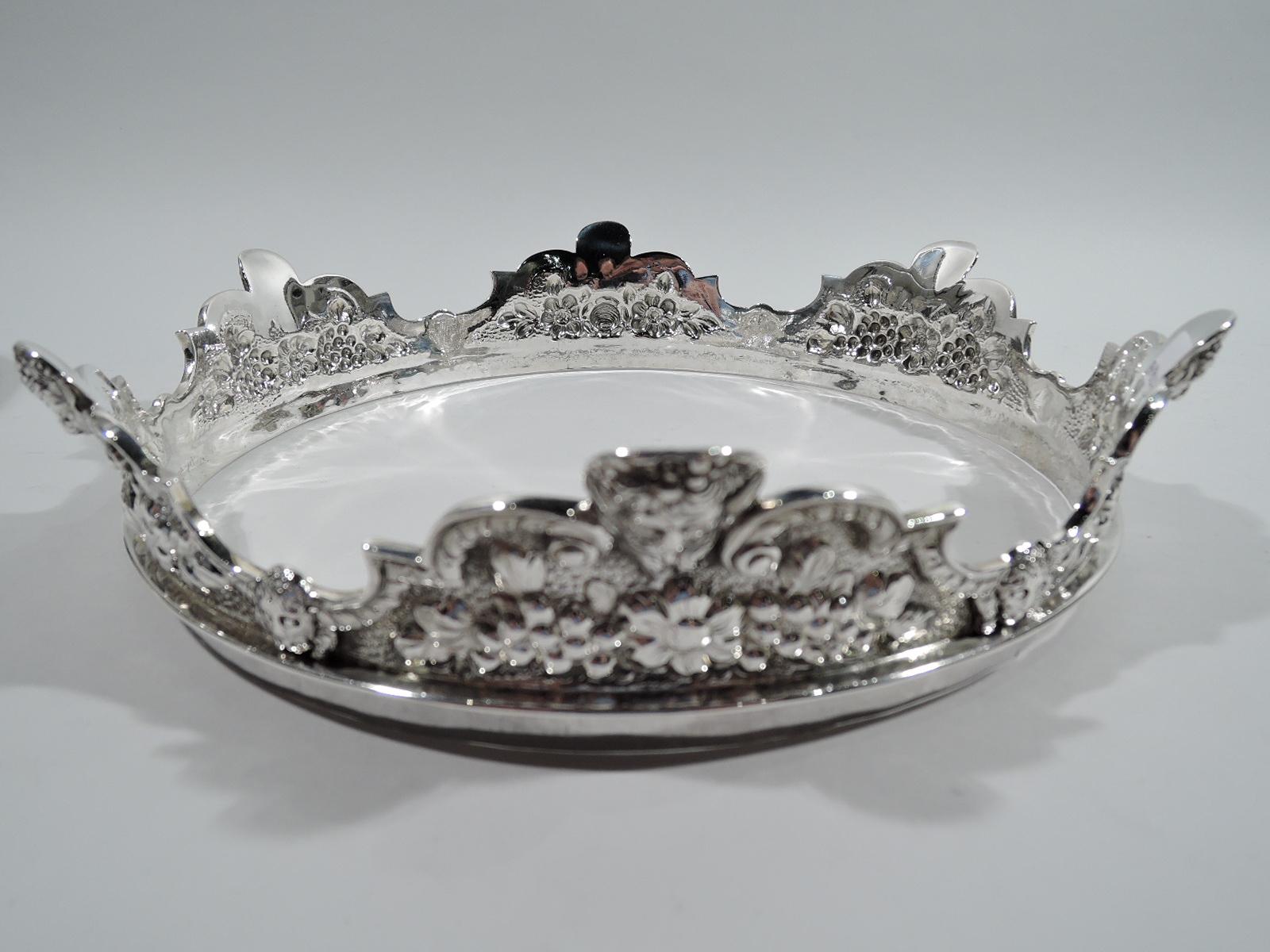 Early 19th Century Antique English Georgian Regency Sterling Silver Monteith Bowl