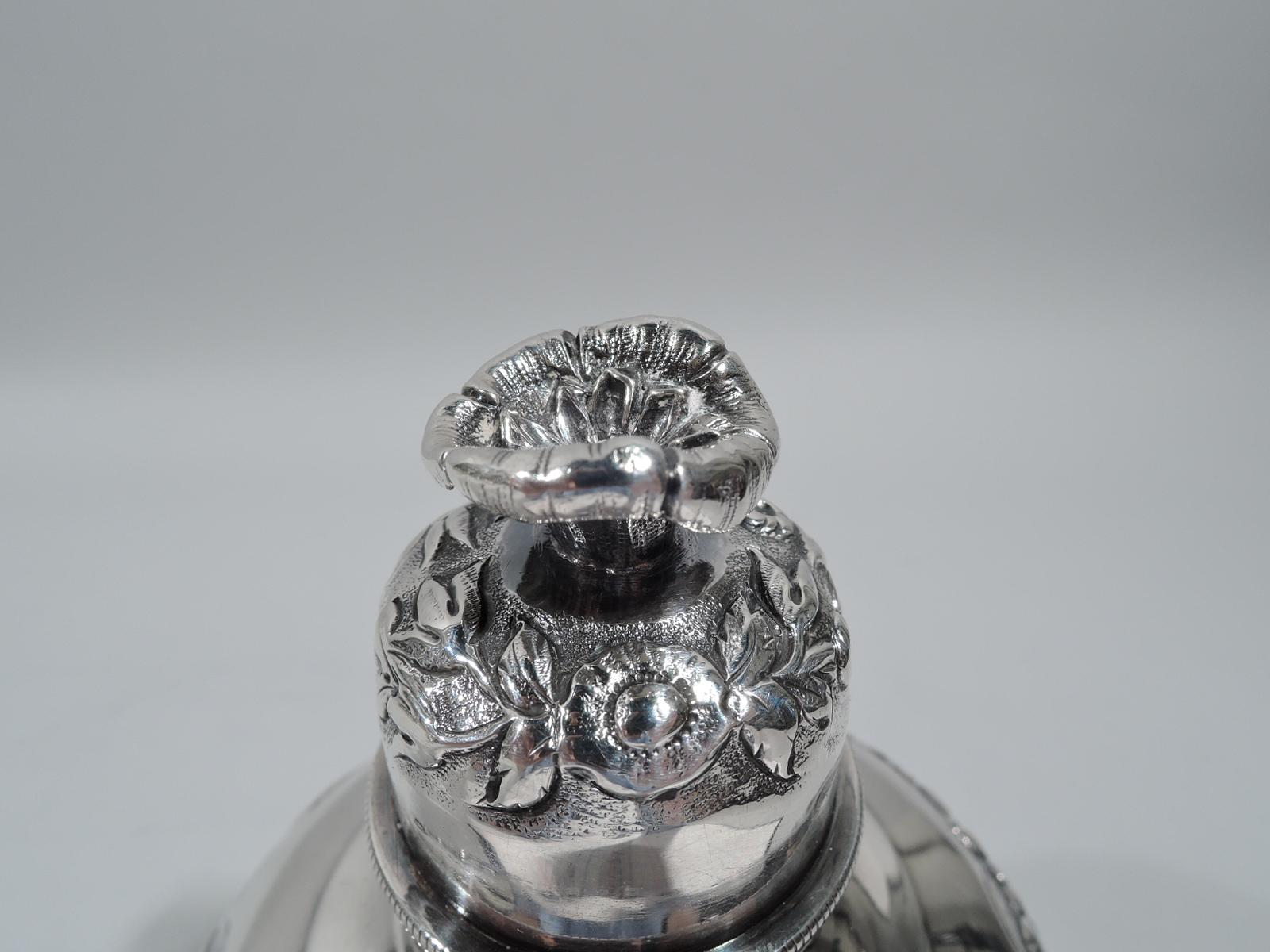 Early 19th Century Antique English Georgian Regency Sterling Silver Tea Caddy