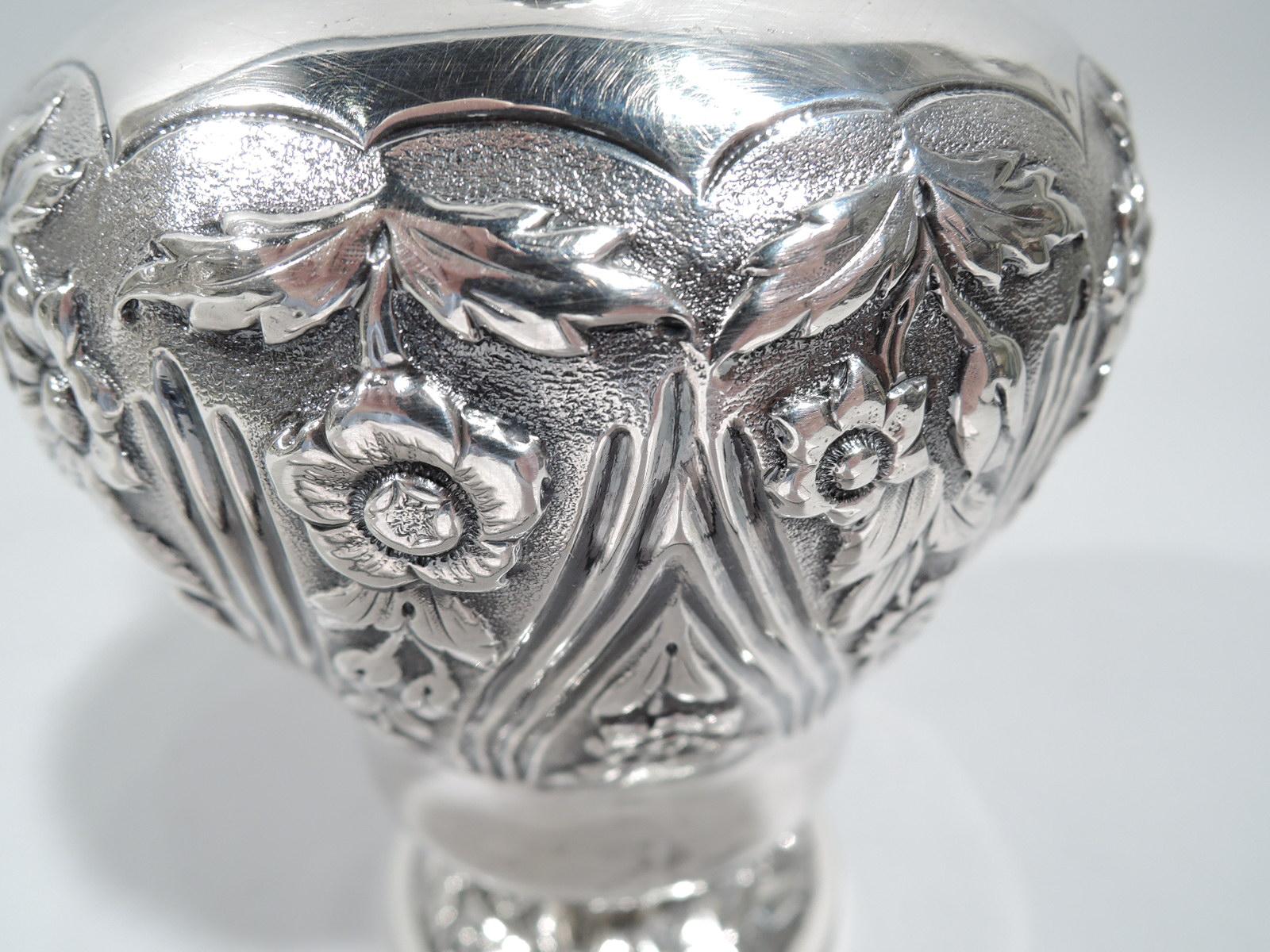 Antique English Georgian Regency Sterling Silver Tea Caddy 2