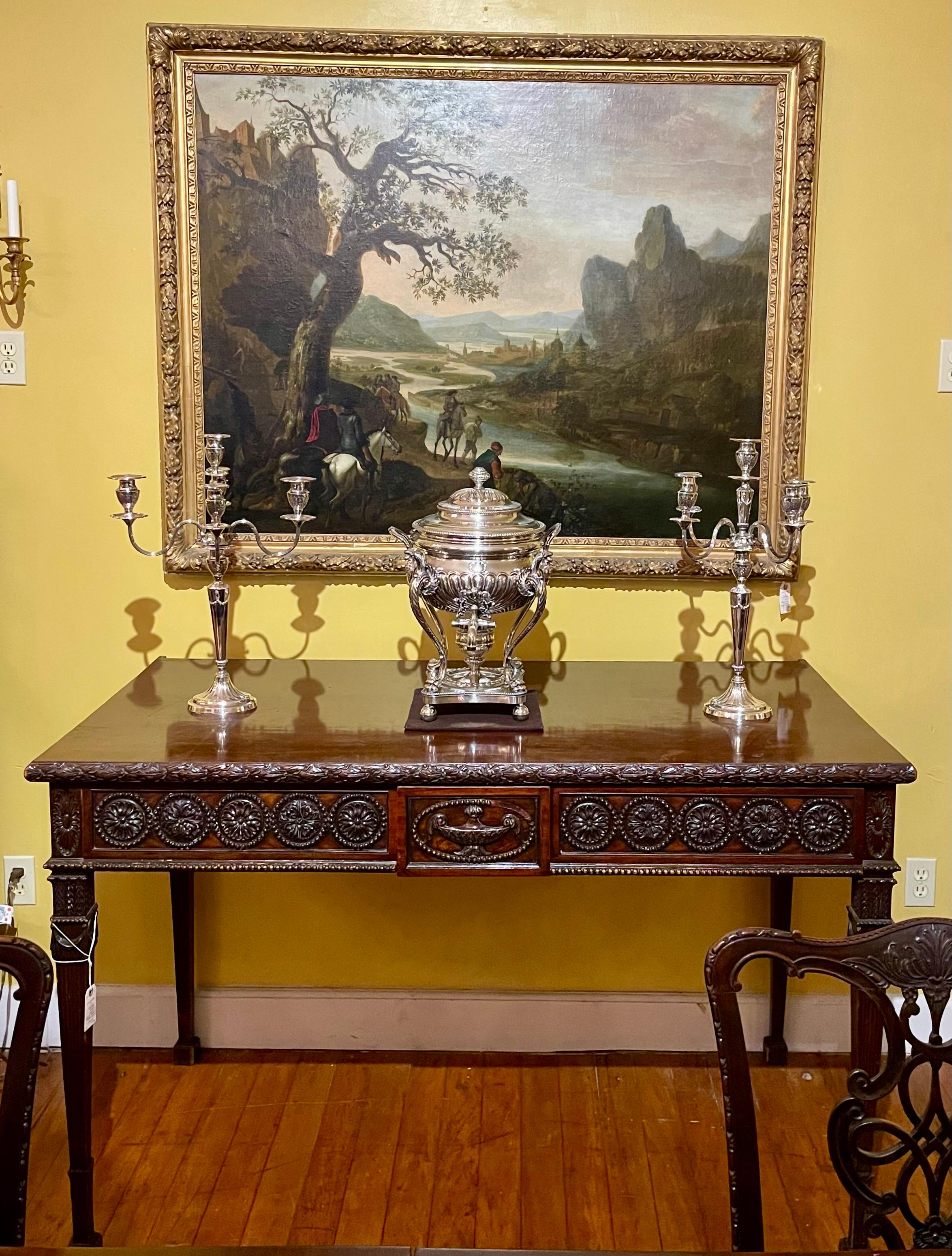 Ancienne urne en argent Sheffield pour le service du thé, Circa 1830-1840. en vente 5