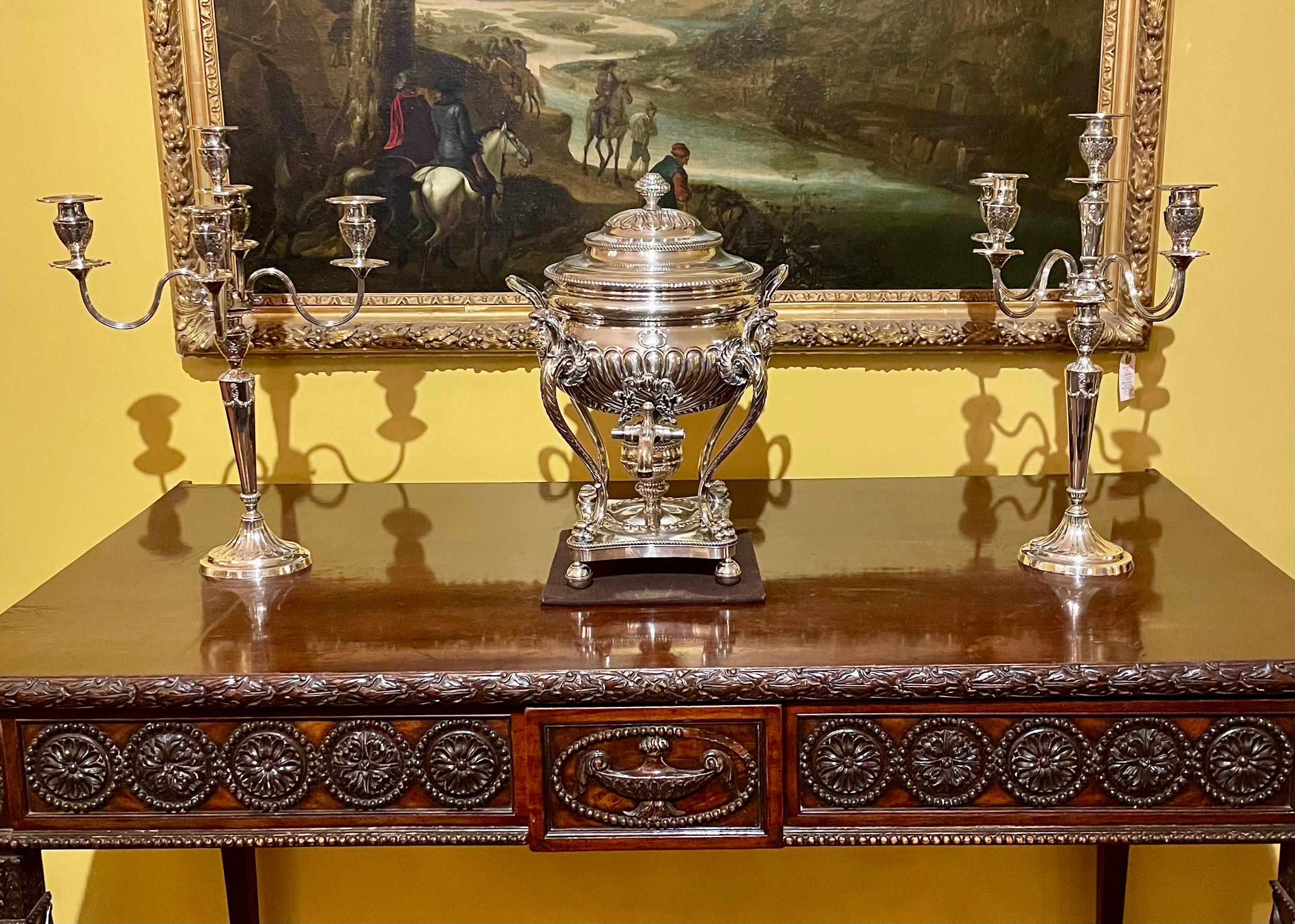 Ancienne urne en argent Sheffield pour le service du thé, Circa 1830-1840. en vente 6