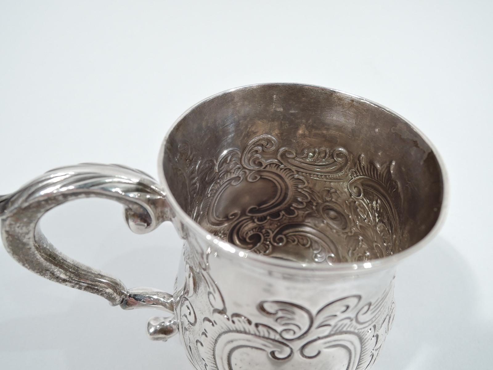 Antique English Georgian Sterling Silver Baby Cup In Good Condition In New York, NY