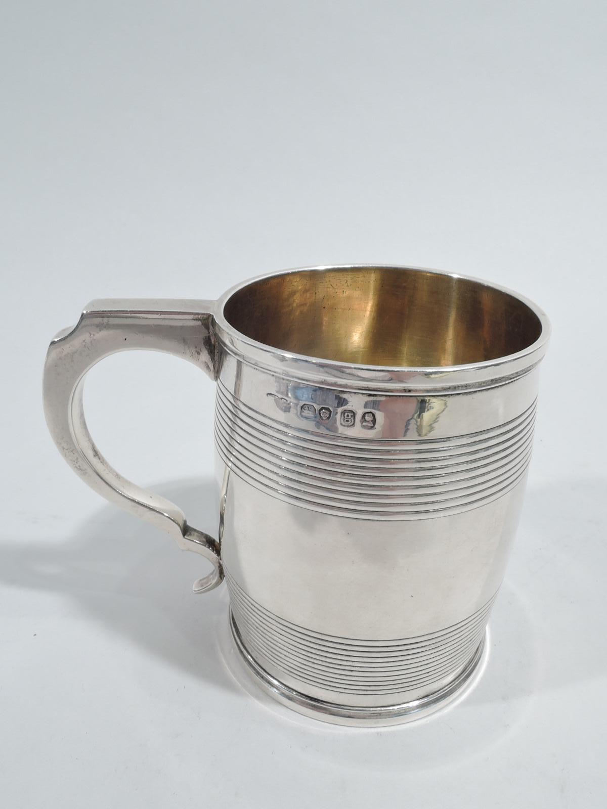 Antique English Georgian Sterling Silver Baby Cup In Good Condition In New York, NY