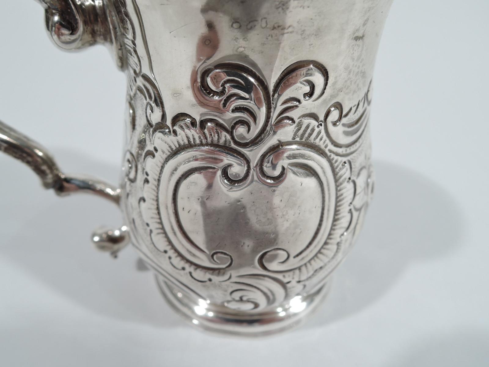 Mid-18th Century Antique English Georgian Sterling Silver Baby Cup