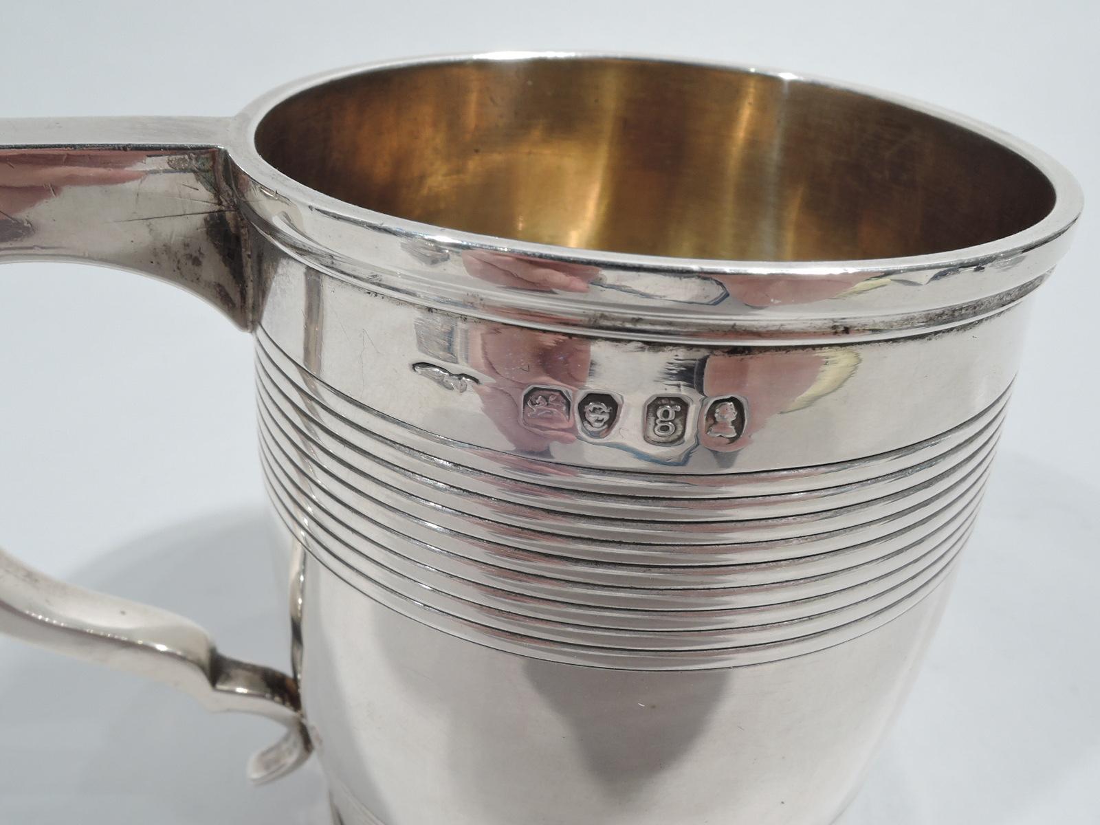 Antique English Georgian Sterling Silver Baby Cup 1