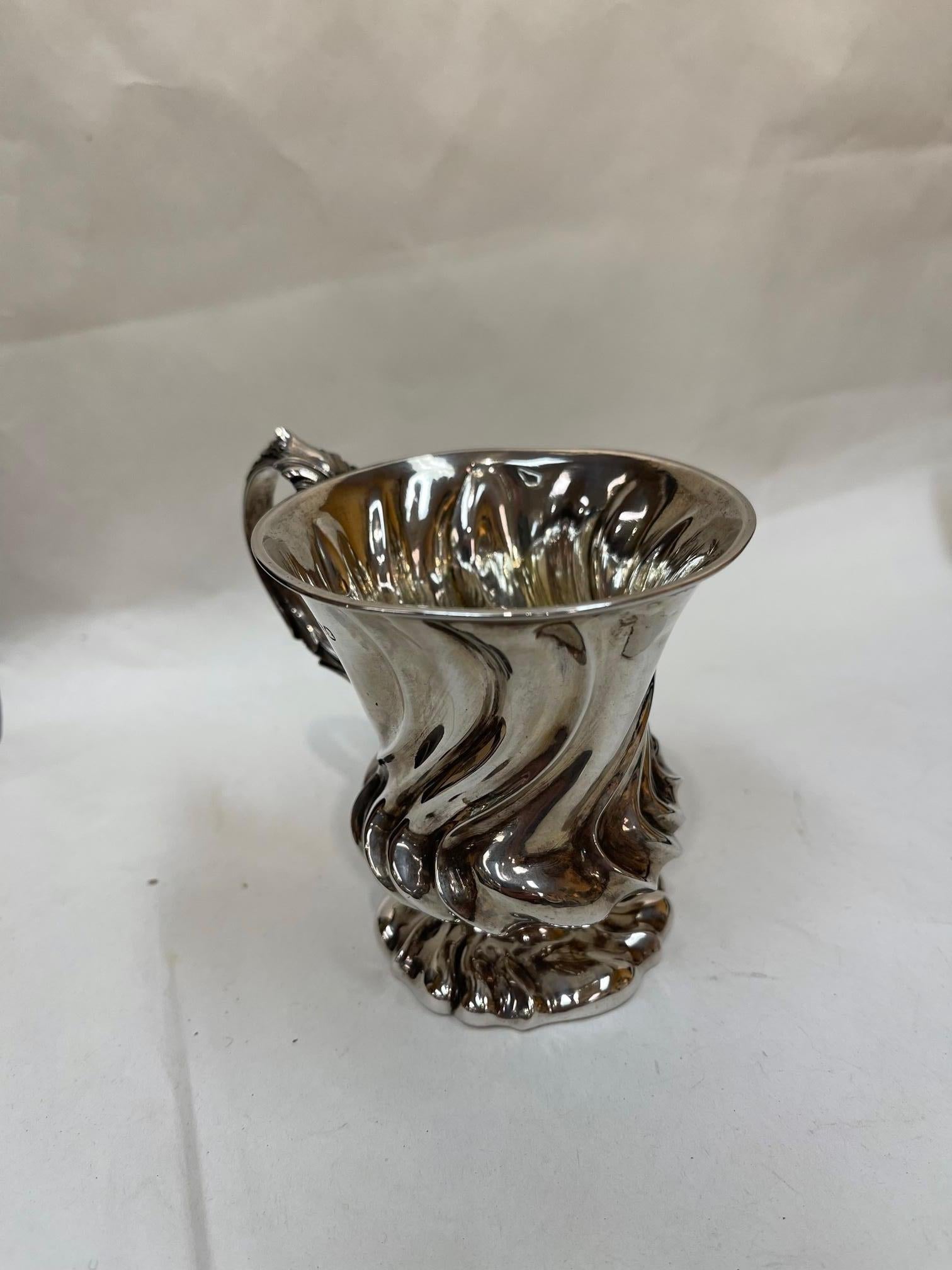 19th Century Antique English Georgian Sterling Silver Baby Cup London For Sale