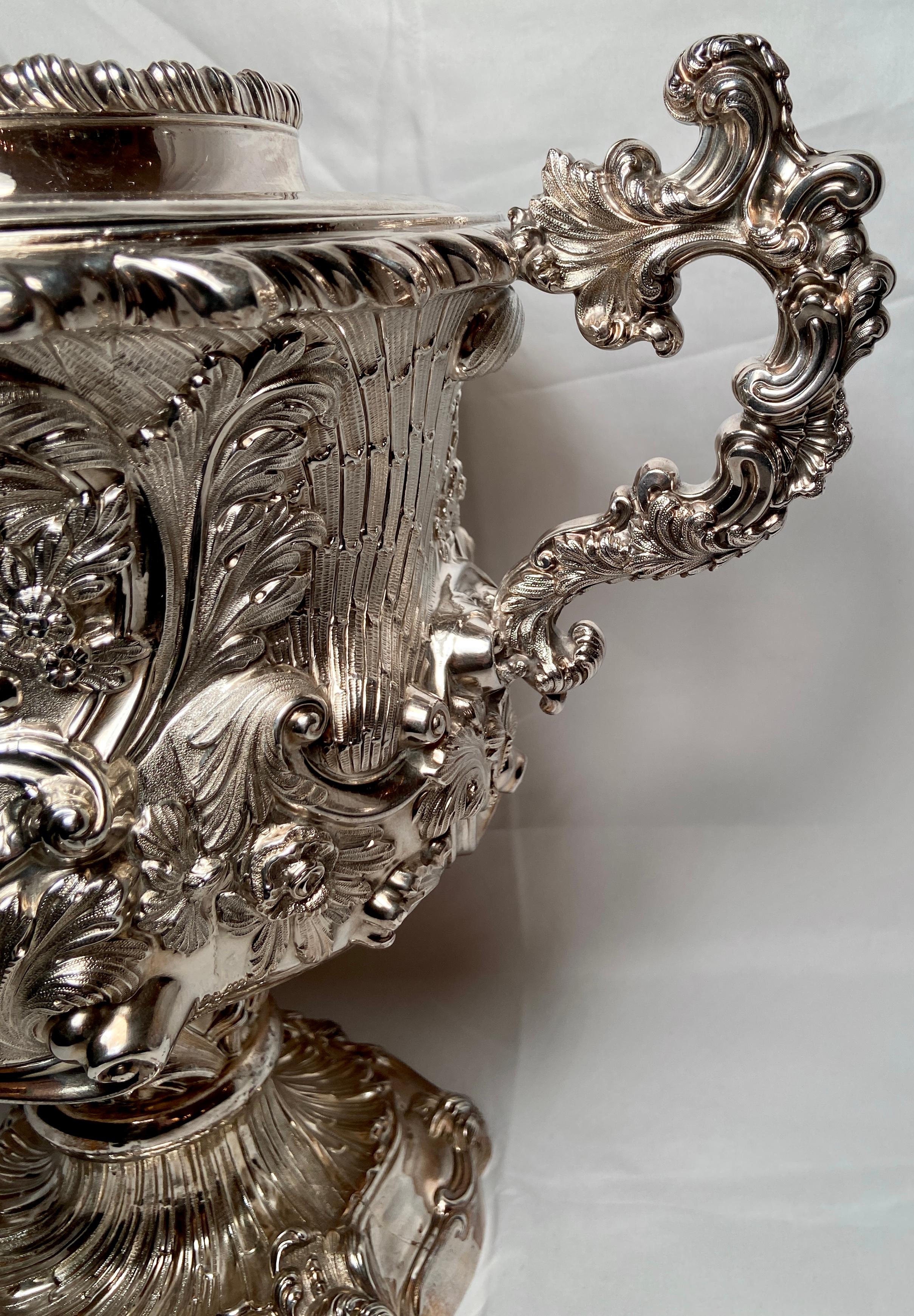 Antique English Georgian Sterling Silver Champagne Bucket, Circa 1835 2