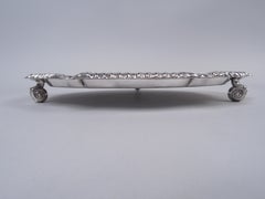 Antique English Georgian Sterling Silver Salver, 1921