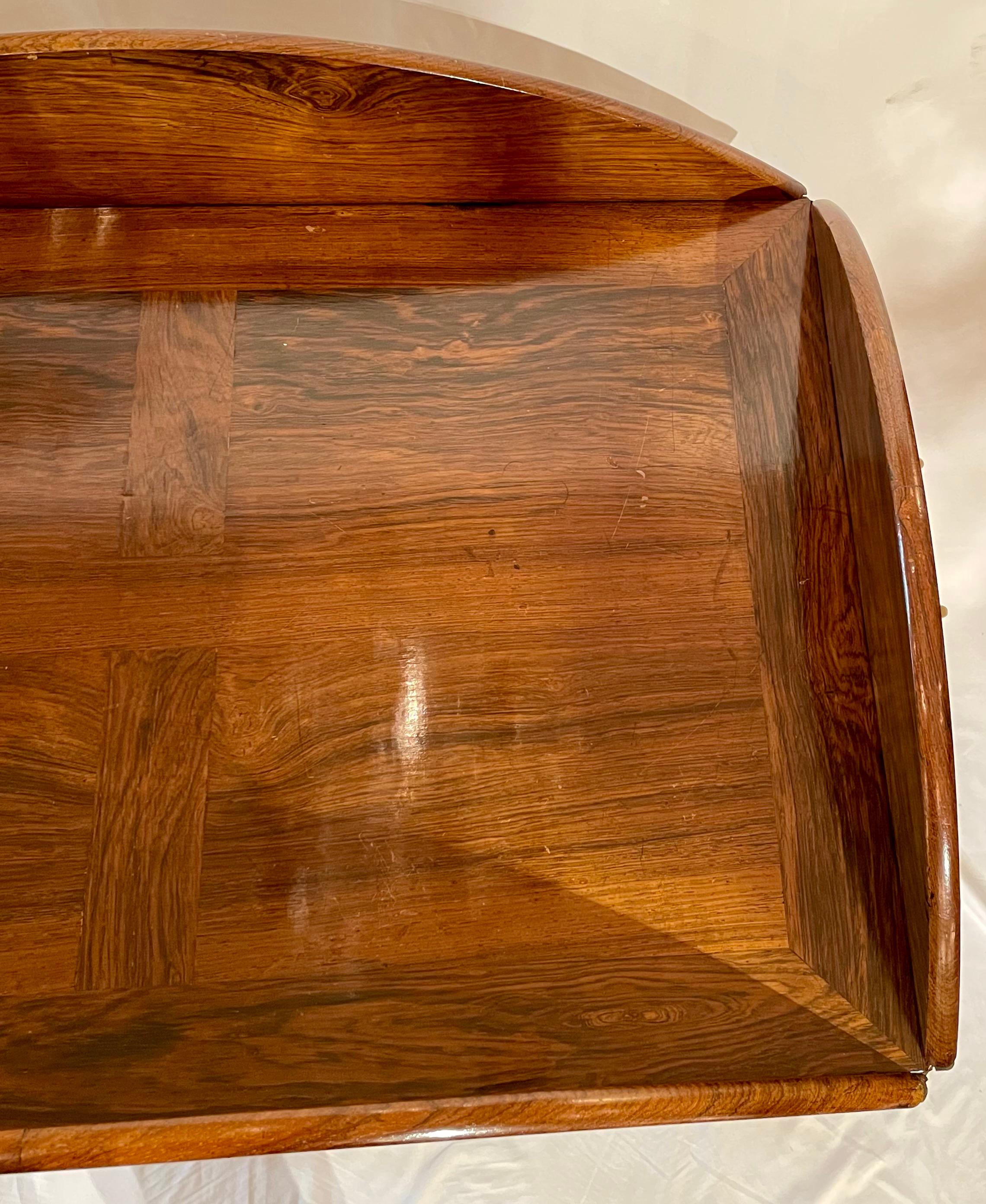 Antique English Georgian Style Mahogany Butlers Tray on Stand, Circa 1860. For Sale 6