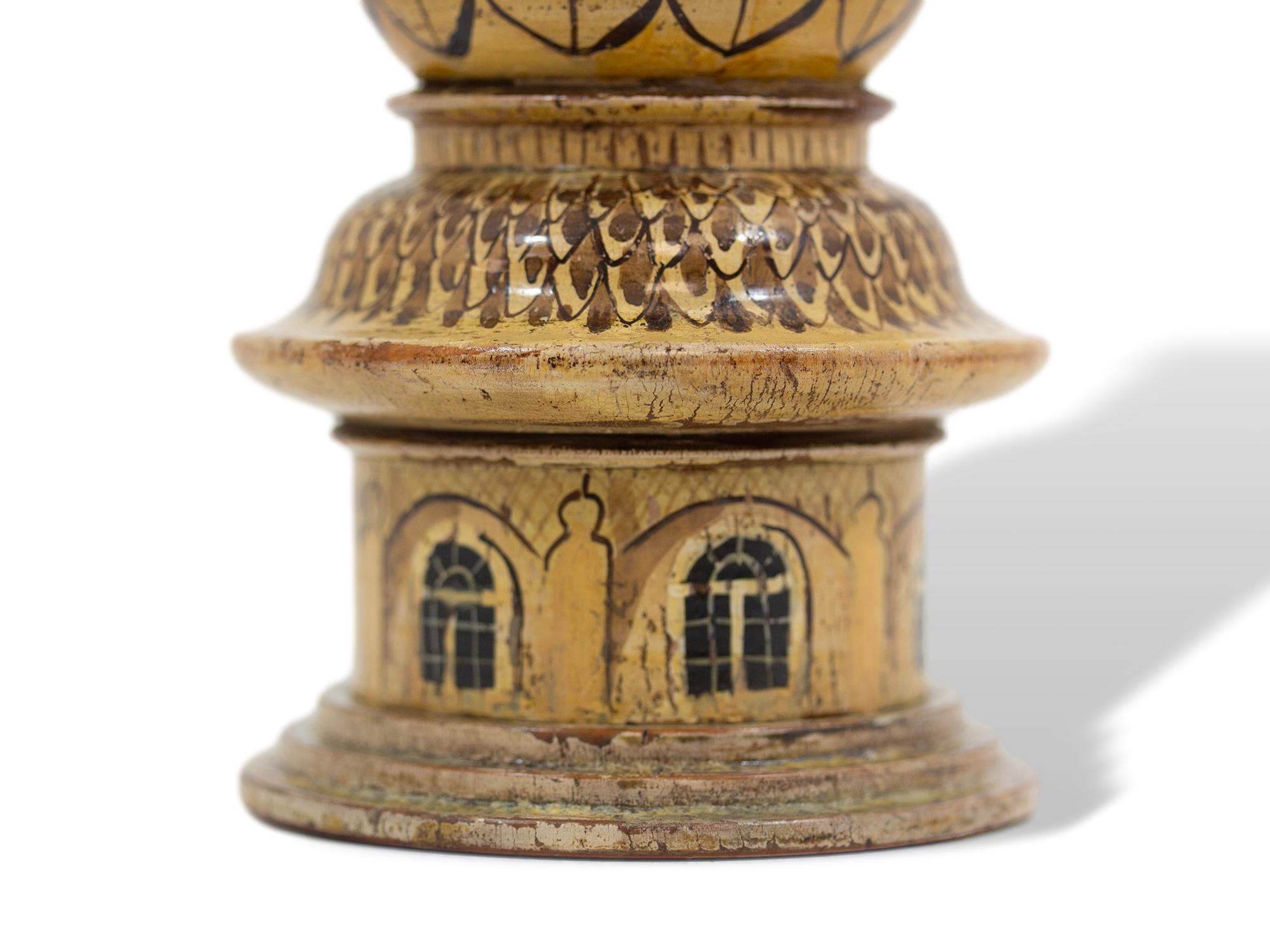 Antique English Georgian Tunbridge Ware Brighton Pavilion Sewing Compendium In Good Condition For Sale In Northampton, GB