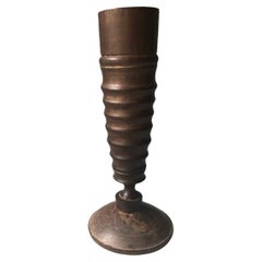 Antique English Georgian Turned Wood Goblet, Circa 1790