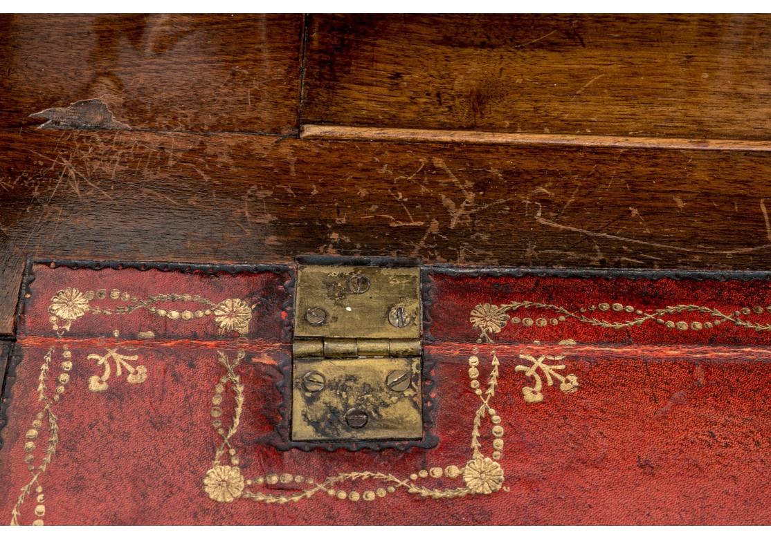 Antique English Georgian Walnut Slant Front Secretary Desk For Sale 4
