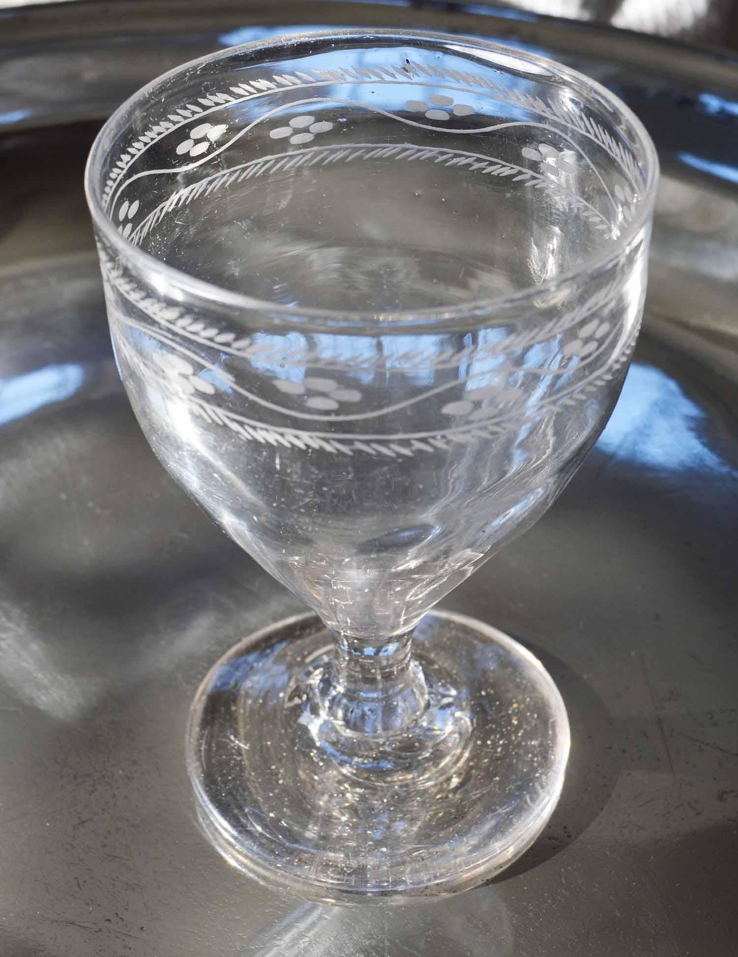 19th Century Antique English Georgian Wine Glass