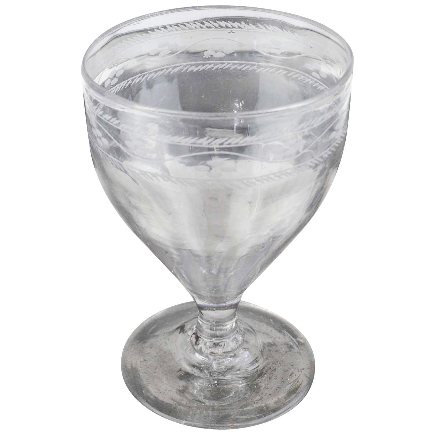 Antique English Georgian Wine Glass