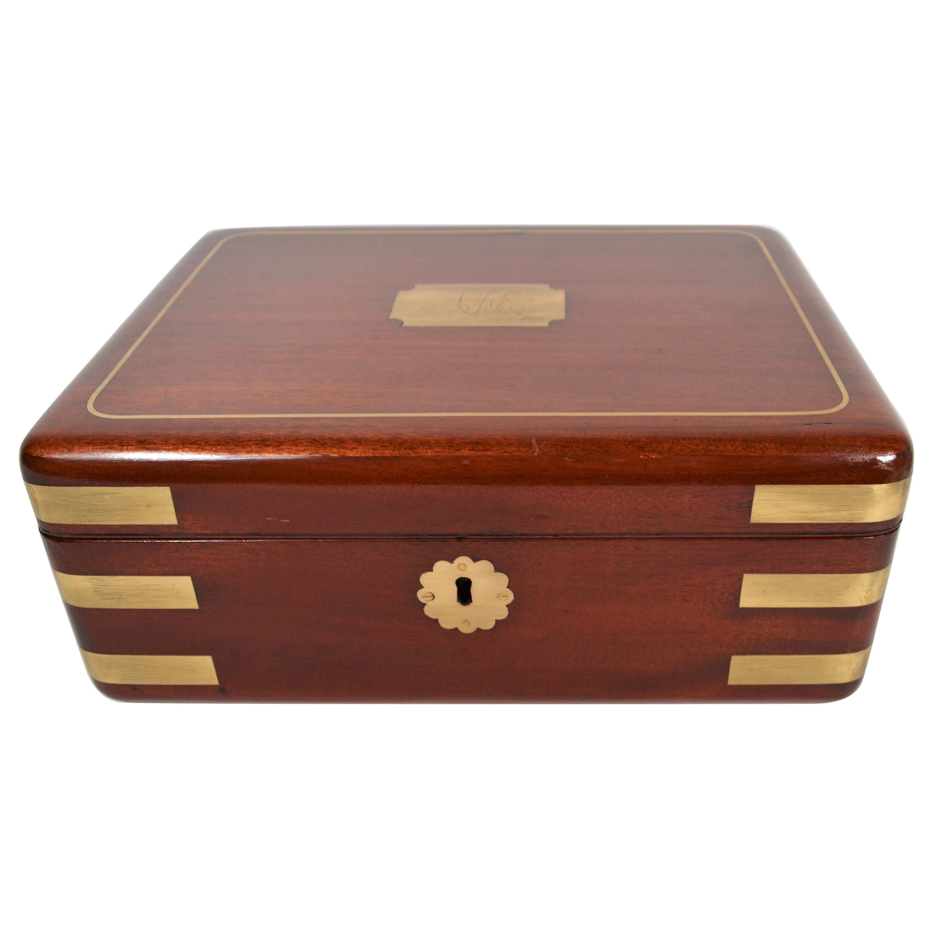 Antique English Gentleman’s Fitted Traveling Box