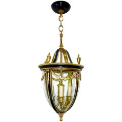Antique English Gilt Bronze Lantern