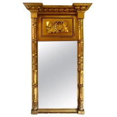 Antiguo Espejo Inglés Dorado