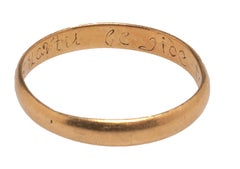 Antique English Gold Band 'Posey' Ring