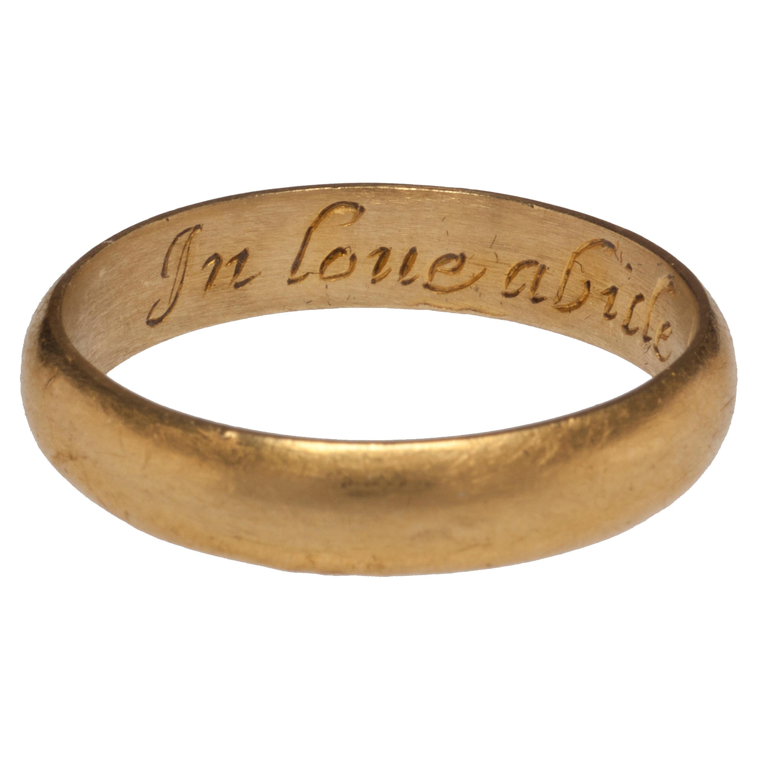 Antique English Gold Band 'Posey' Ring