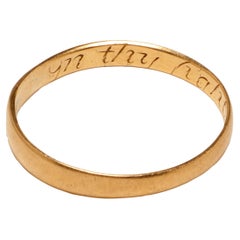 Antiker englischer Goldband-Ring 'Posey'