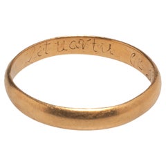Antiker englischer Goldband-Ring 'Posey'