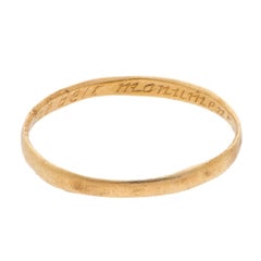 Antique English Gold Band 'Posy' Ring