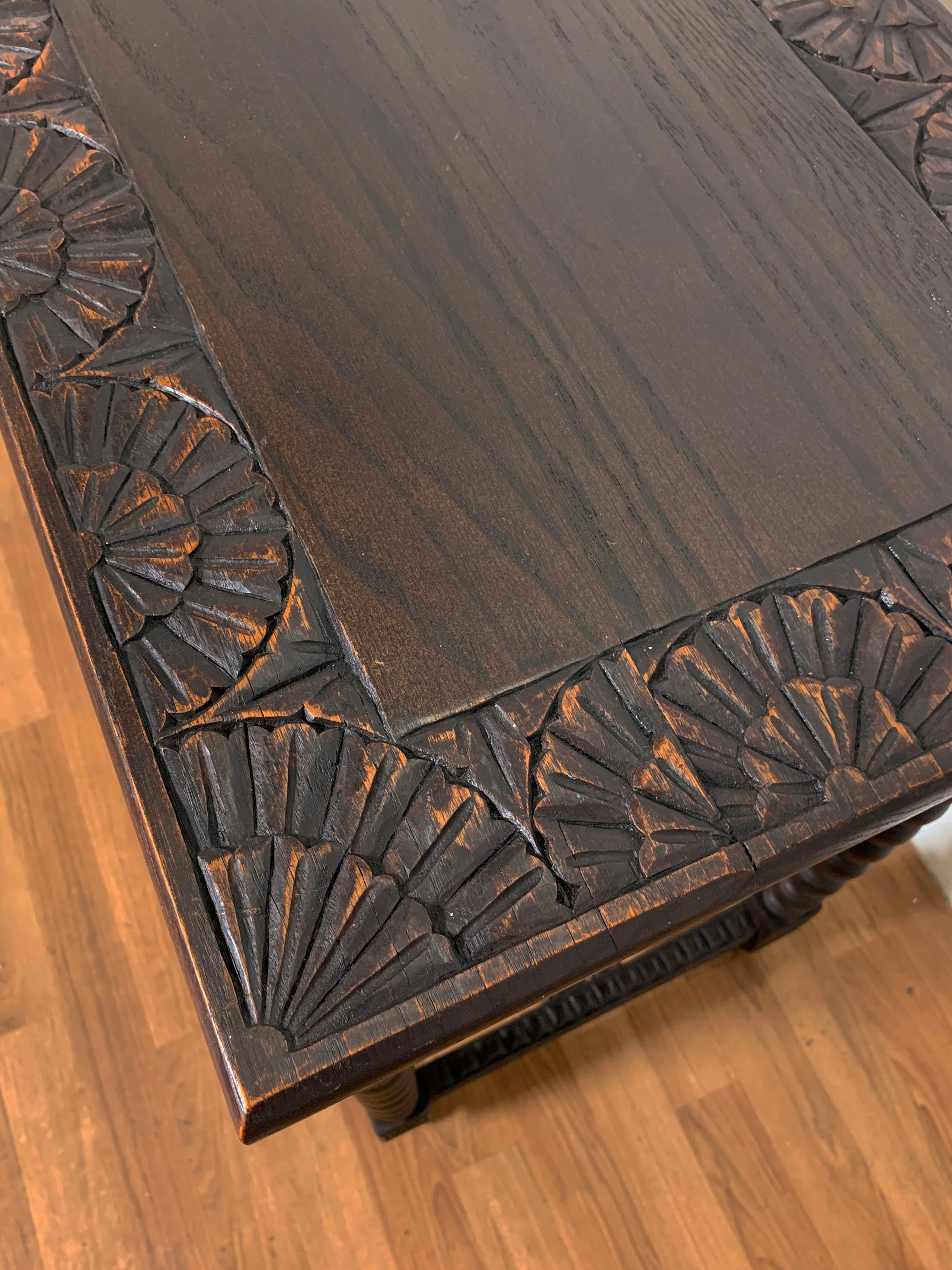 19th Century Antique English Gothic Revival Console Table