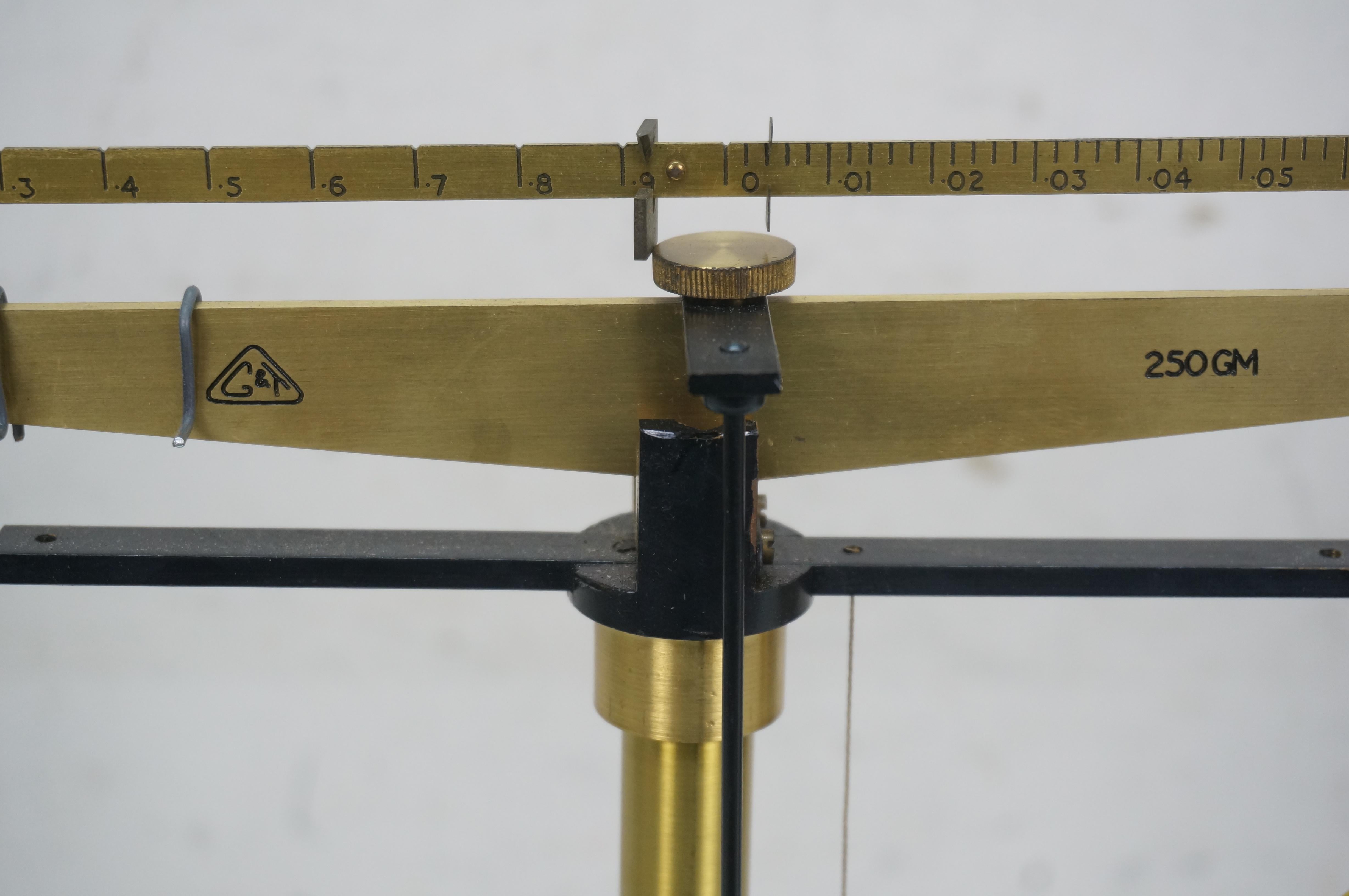 Antique English Griffin & George Cased Laboratory Pharmacy Balance Scale 18