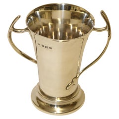 Antique English Hall Marked Silver Art Nouveau Period Vase, 1910-1911