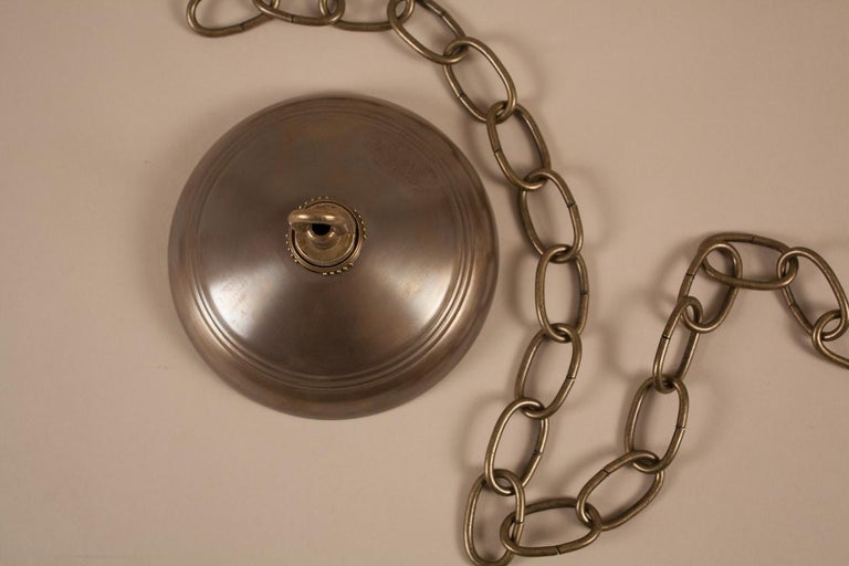 Antique English Hand Blown Glass Bell Jar Lantern 6