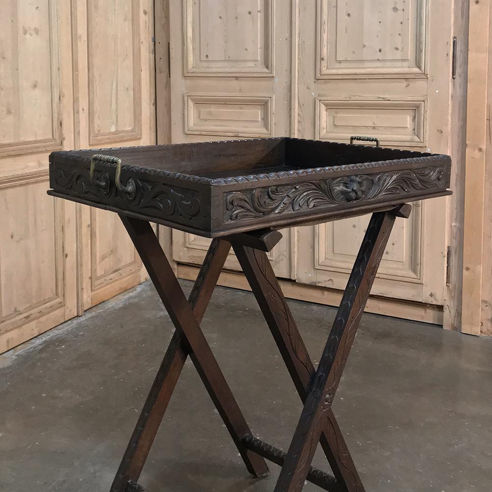 antique butler table