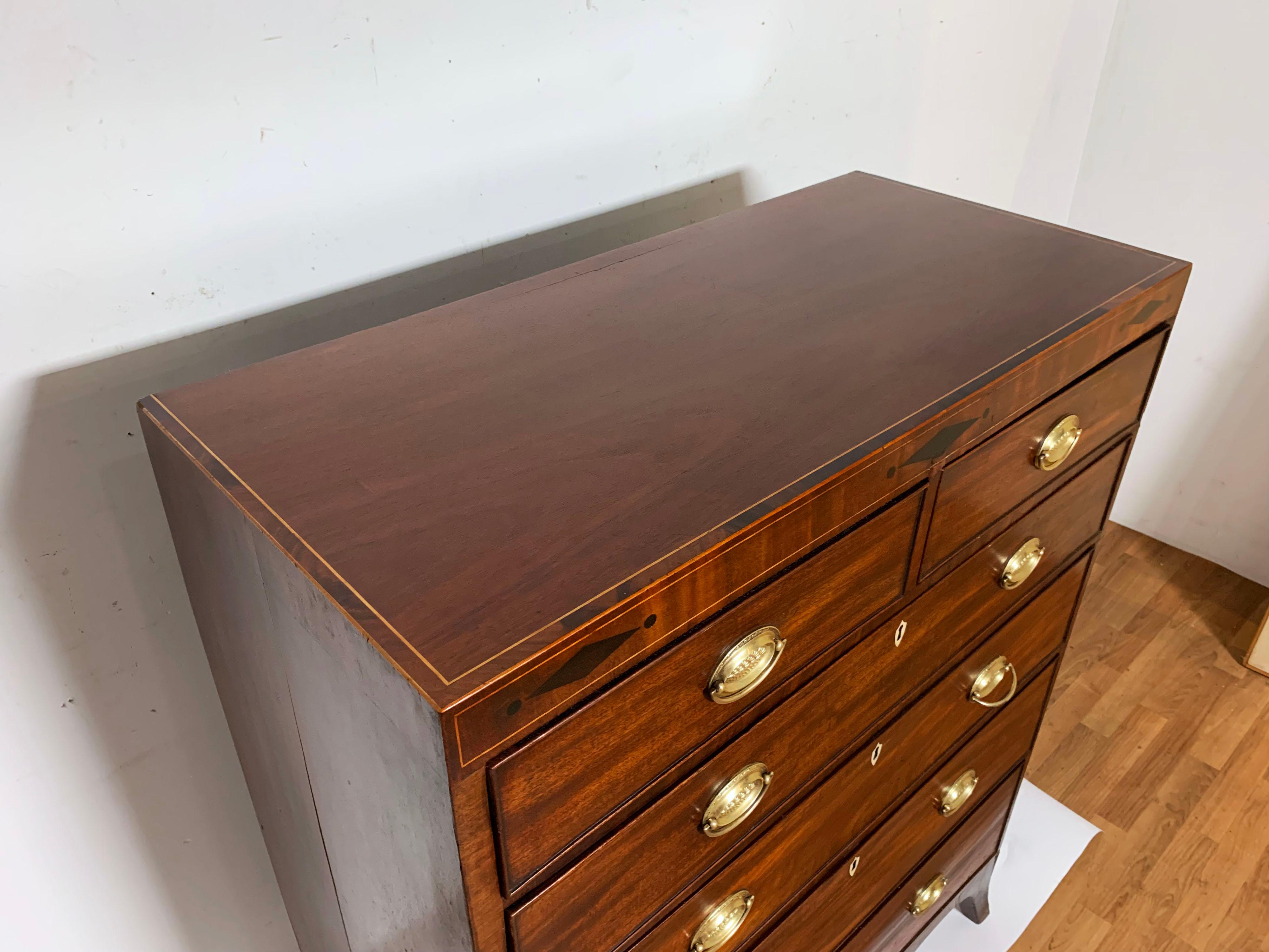 hepplewhite chest of drawers