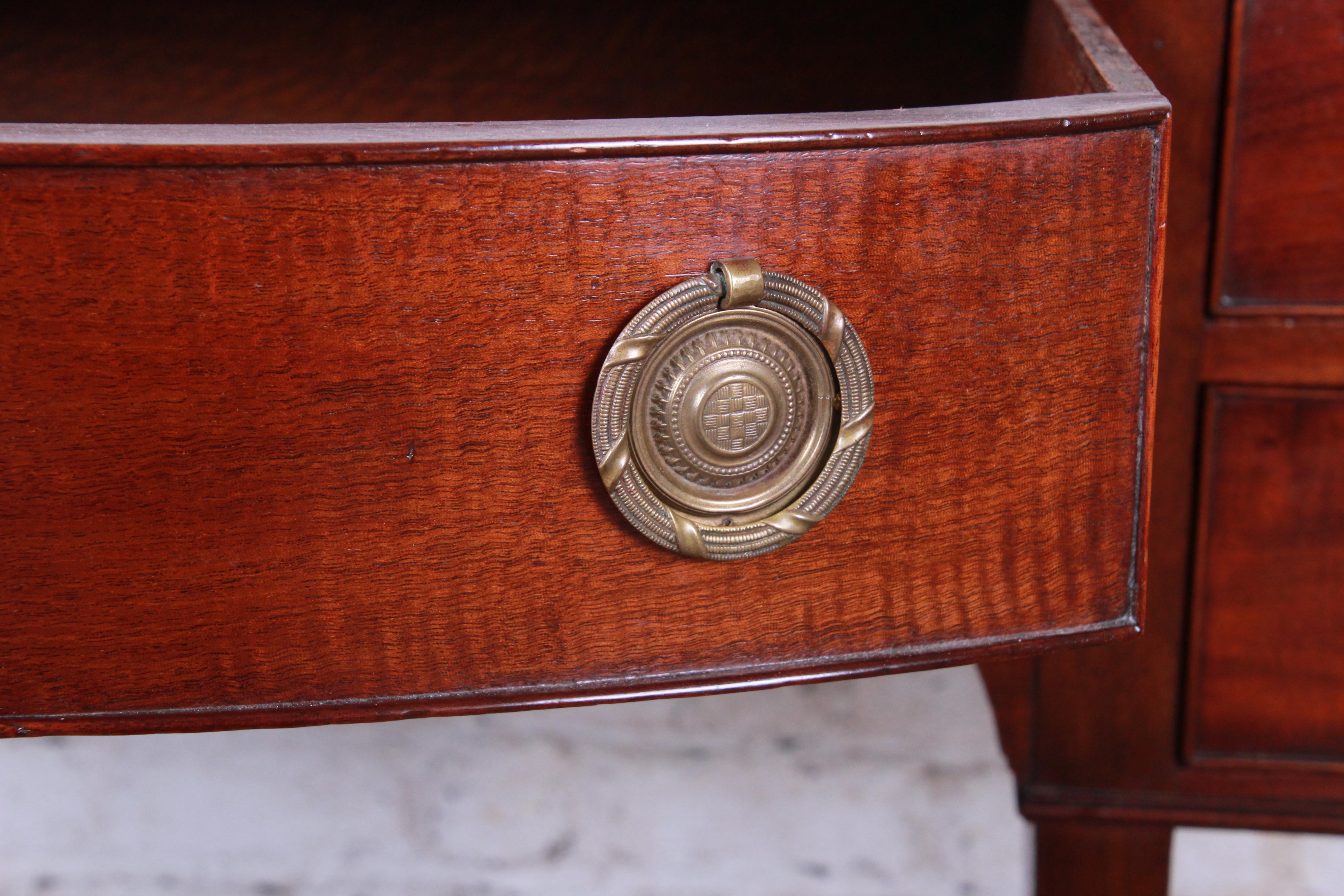 Antique English Hepplewhite Style Mahogany Sideboard Buffet 2