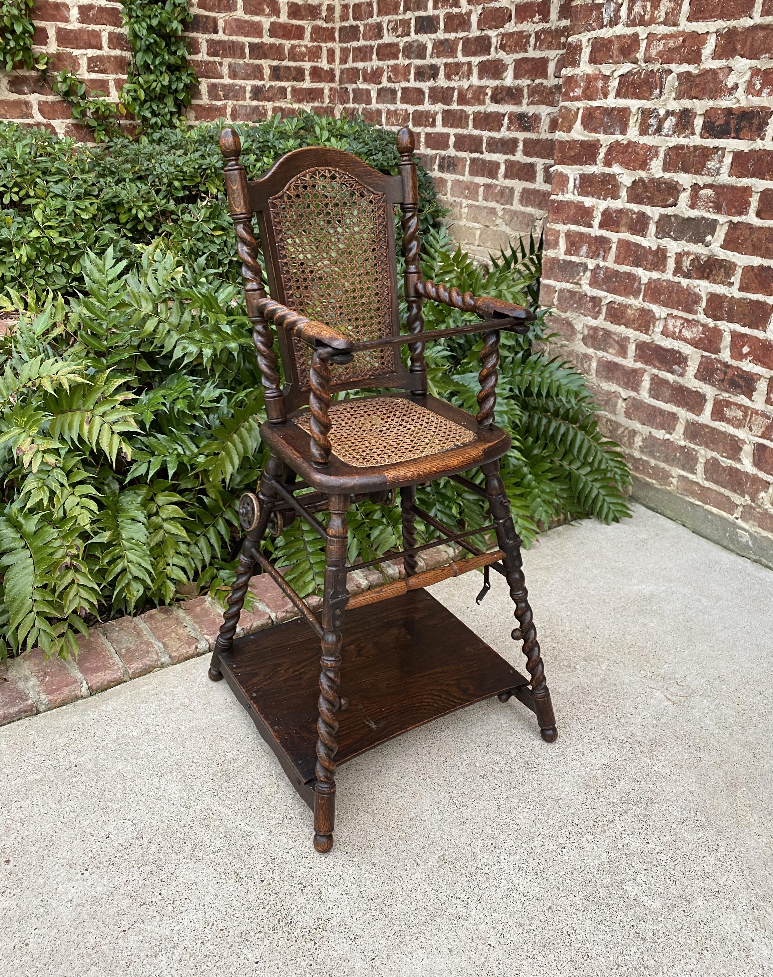 oak high chair