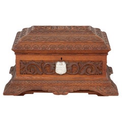 Antico cofanetto inglese per il varo della nave HMS Trefoil